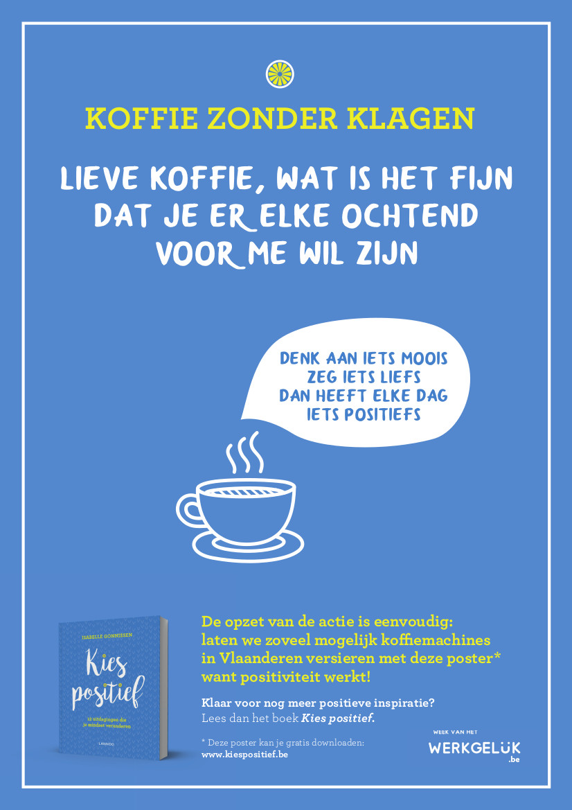 Poster Koffie zonder klagen